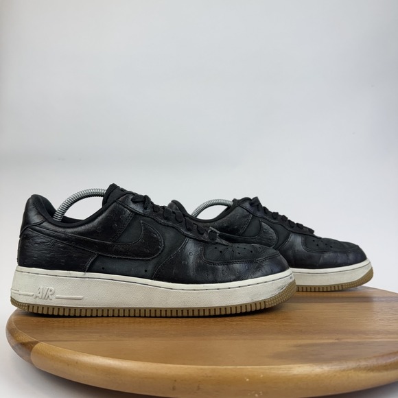 air force 1 black ostrich